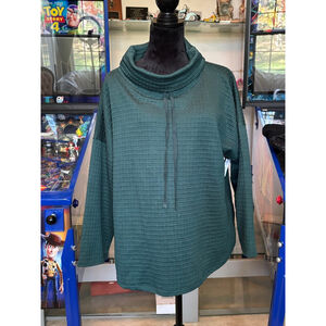 Max Studio 1X Forest Green Pullover Top